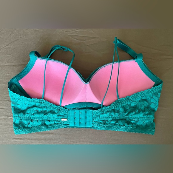 PINK Lace Wired Push Up Bralette - Picture 11 of 13